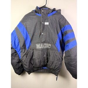 Vintage Orlando Magic NBA Starter 1/4 Zip Pullover Hooded Jacket Size XL  90s